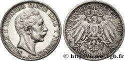 GERMANY - PRUSSIA 2 Mark Royaume de Prusse : Guillaume II / aigle 1907 Berlin