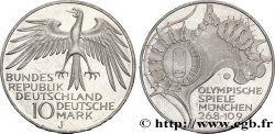 GERMANY 10 Mark / XXe J.O. Munich - Stade Olympique 1972 Hambourg - J