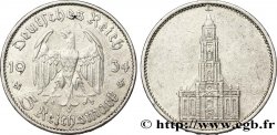 ALLEMAGNE 5 Reichsmark église de la garnison de Potsdam 1934 Karlsruhe - G