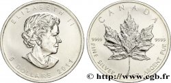CANADA 5 Dollars (1 once) Proof feuille d’érable / Elisabeth II 2011