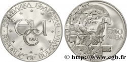 BULGARIE 500 Leva Proof symbole ECU / Saint Théodore Stratilat 1990 