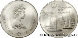 CANADA 5 Dollars JO Montréal 1976 voiliers / Elisabeth II 1973