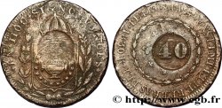 BRÉSIL 40 Réis Pierre Ier du Brésil 1830 Rio de Janeiro