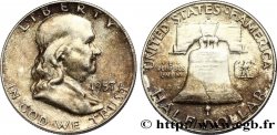 ÉTATS-UNIS D AMÉRIQUE 1/2 Dollar Benjamin Franklin 1957 Denver