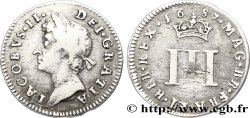 ROYAUME-UNI 3 Pence Jacques II 1687