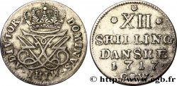 DANEMARK 12 Skilling 1717 Konsberg