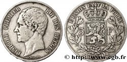 BELGIQUE 5 Francs Léopold Ier 1851