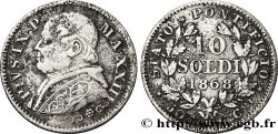 VATIKANSTAAT UND KIRCHENSTAAT 10 Soldi 1868 Rome