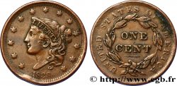ÉTATS-UNIS D AMÉRIQUE 1 Cent Liberté “Matron Head” modifié 1838 Philadelphie