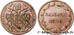 VATICAN ET ÉTATS PONTIFICAUX Baiocco 1849 Rome