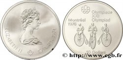 CANADA 10 Dollars JO Montréal 1976 cyclisme : grand bi / Elisabeth II 1974