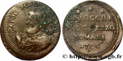 VATICAN AND PAPAL STATES 2 1/2 Baiocchi St Pierre 1796 Rome