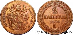 VATICAN AND PAPAL STATES 2 Baiocchi 1850 Rome
