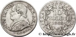 VATICAN ET ÉTATS PONTIFICAUX 10 Soldi (50 Centesimi) 1868 Rome