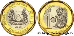 SINGAPUR 1 Dollar armes de Singapour / Merlion 2013 Singapour