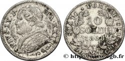 VATICANO Y ESTADOS PONTIFICIOS 10 Soldi (50 Centesimi) 1868 Rome