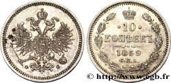 RUSSIE 10 Kopecks aigle bicéphale 1859 Saint-Petersbourg