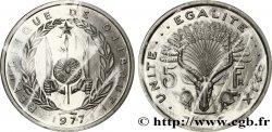 DJIBOUTI Essai 5 Francs emblème / antilope 1977 Paris