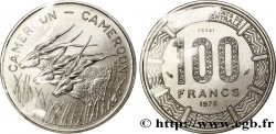 CAMERúN Essai 100 Francs légende bilingue, type BEAC antilopes 1975 Paris