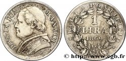 VATICAN AND PAPAL STATES 1 Lire Pie IX an XXIII 1869 Rome