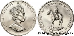 ISOLE FALKLAND 50 Pence 40e anniversaire du couronnement de la reine Élisabeth II  1993 