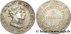 ITALY - LUCCA AND PIOMBINO 5 Franchi - Moyens bustes 1807 Florence