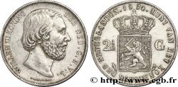 NETHERLANDS 2 1/2 Gulden Guillaume III 1874 Utrecht