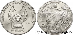 RÉPUBLIQUE DÉMOCRATIQUE DU CONGO 10 Franc(s) Proof Espèces en danger : hyène 2010 
