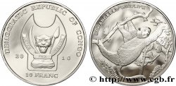 REPUBBLICA DEMOCRATICA DEL CONGO 10 Franc(s) Proof Espèces en danger : singe 2010 