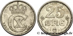 DÄNEMARK 25 Ore monogramme de Christian X roi du Danemark 1916 Copenhague
