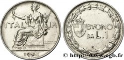 ITALIA 1 Lira (Buono da L.1) Italie assise 1922 Rome - R