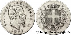 ITALIEN 5 Lire Victor Emmanuel II 1878 Rome