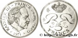 MONACO Essai de 5 Francs Rainier III 1971 Paris