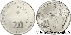 SWITZERLAND 20 Francs 100e anniversaire de la Banque nationale suisse, le compositeur Arthur Honegger 2007 Berne - B
