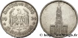 GERMANIA 5 Reichsmark église de la garnison de Potsdam 1934 Stuttgart - F