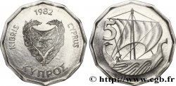 CYPRUS Essai de 5 Mils navire antique 1982 Paris
