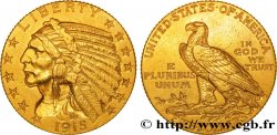 ÉTATS-UNIS D AMÉRIQUE 5 Dollars  Indian Head  1915 Philadelphie