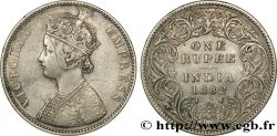 INDES BRITANNIQUES 1 Roupie Victoria buste de type A 1882  Bombay