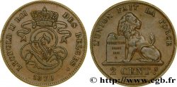BELGIO 2 Centimes lion monogramme de Léopold II 1870 