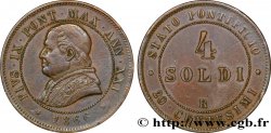VATICAN AND PAPAL STATES 4 Soldi Pie IX an XXI 1866 Rome