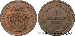 VATICAN AND PAPAL STATES 1/2 Baiocco an V 1850 Rome