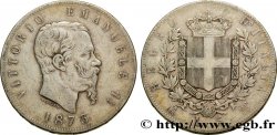 ITALIA 5 Lire Victor Emmanuel II 1873 Milan
