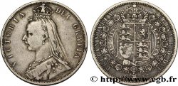 ROYAUME-UNI 1/2 Crown Victoria buste du jubilé 1887 Londres