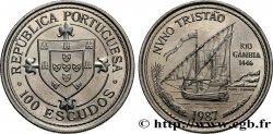 PORTUGAL 100 Escudos Découverte du fleuve Gambie en 1446 par Nuno Tristao 1987 