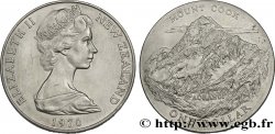 NOUVELLE-ZÉLANDE 1 Dollar Elisabeth II / Mont Cook 1970 Canberra