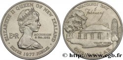 NOUVELLE-ZÉLANDE 1 Dollar 25e anniversaire de l’accession d’Elisabeth II et Waitangi Day 1977 