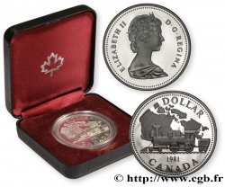 CANADA 1 Dollar proof Elisabeth II / Transcontinental 1981 