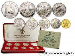 BAHAMAS Série Proof 9 monnaies 1981 Franklin Mint