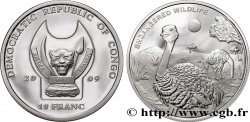 RÉPUBLIQUE DÉMOCRATIQUE DU CONGO 10 Franc(s) Proof Espèces en danger : autruches 2009 
