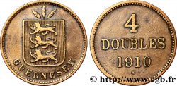 GUERNESEY 4 Doubles armes du baillage de Guernesey 1910 Heaton